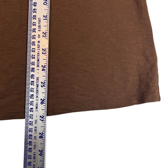 Coldwater Creek 2X Brown Embellished Tee Shirt Cotton Plus Size - Picture 5 of 12